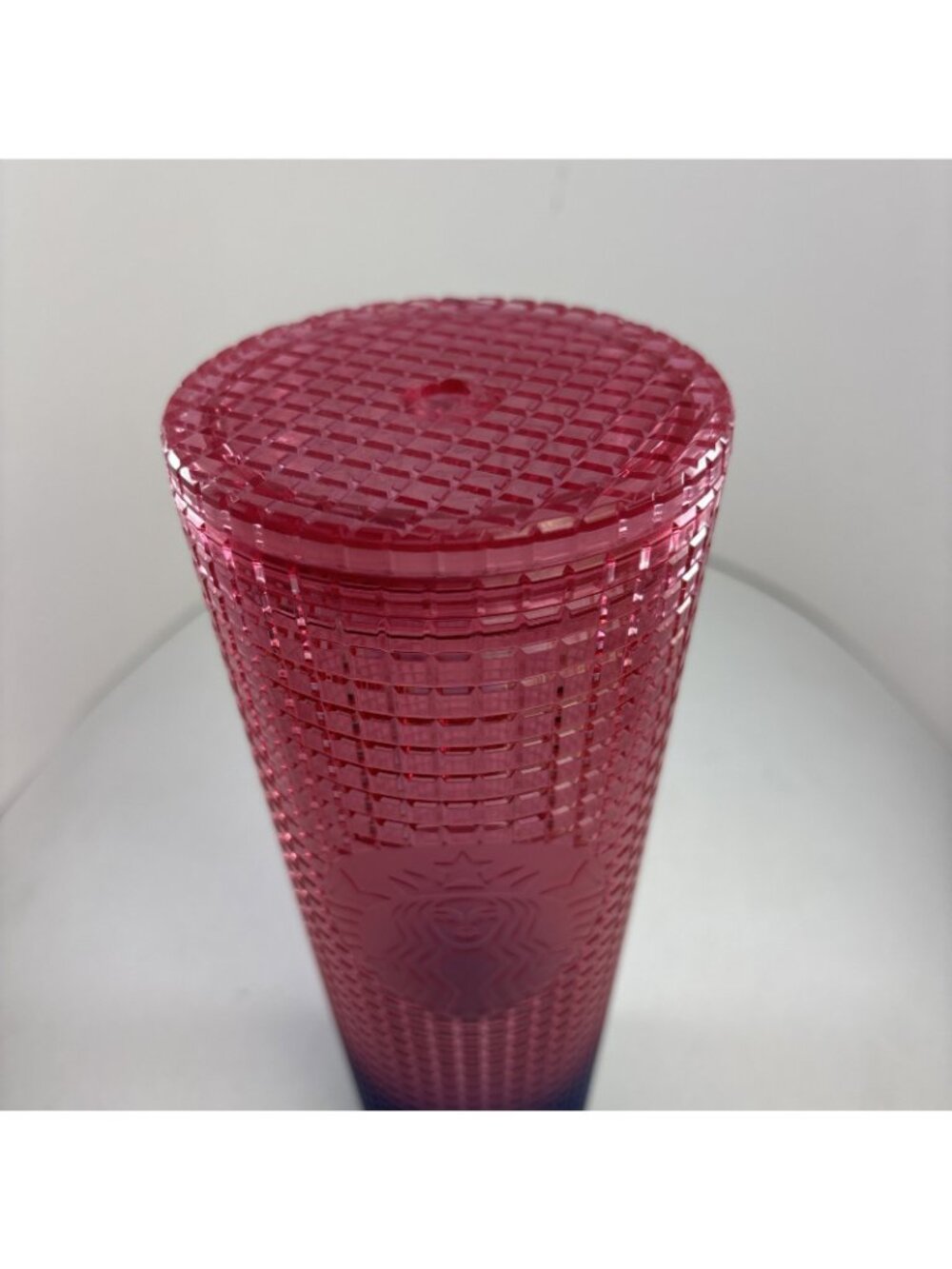 Starbucks 2022 Watermelon Pink /Purple Gradient 24oz Venti Tumbler no straw Flaw - Picture 2 of 6